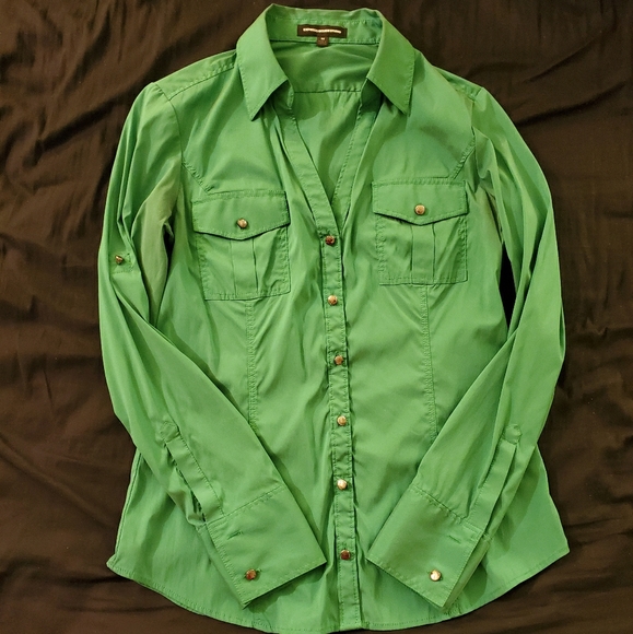 Emerald Green Express Design Studio Blouse - Picture 1 of 1